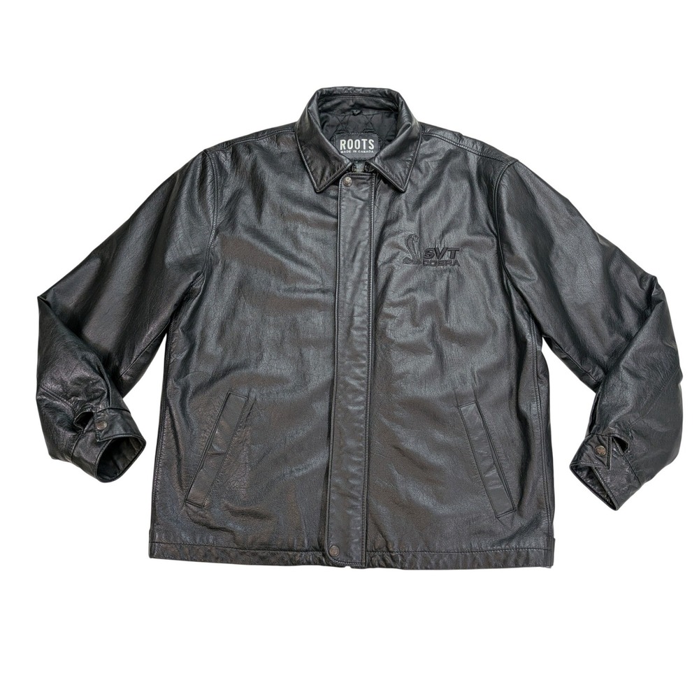 Roots 1999 Ford Mustang SVT Cobra Limited Edition Leather Jacket Mens L